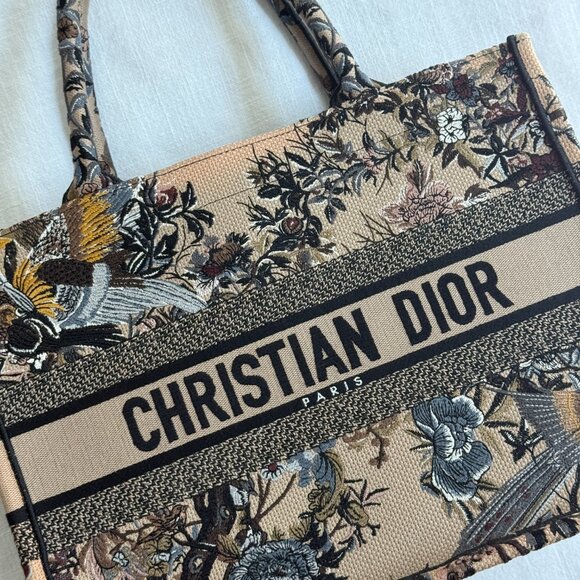 Dior Book Tote Embroidered Floral Canvas - BRAND NEW - Picture 10 of 11